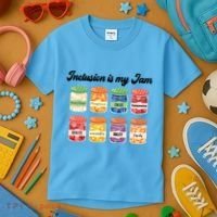 Inclusion Is My Jam Kids T-Shirt thumb 3