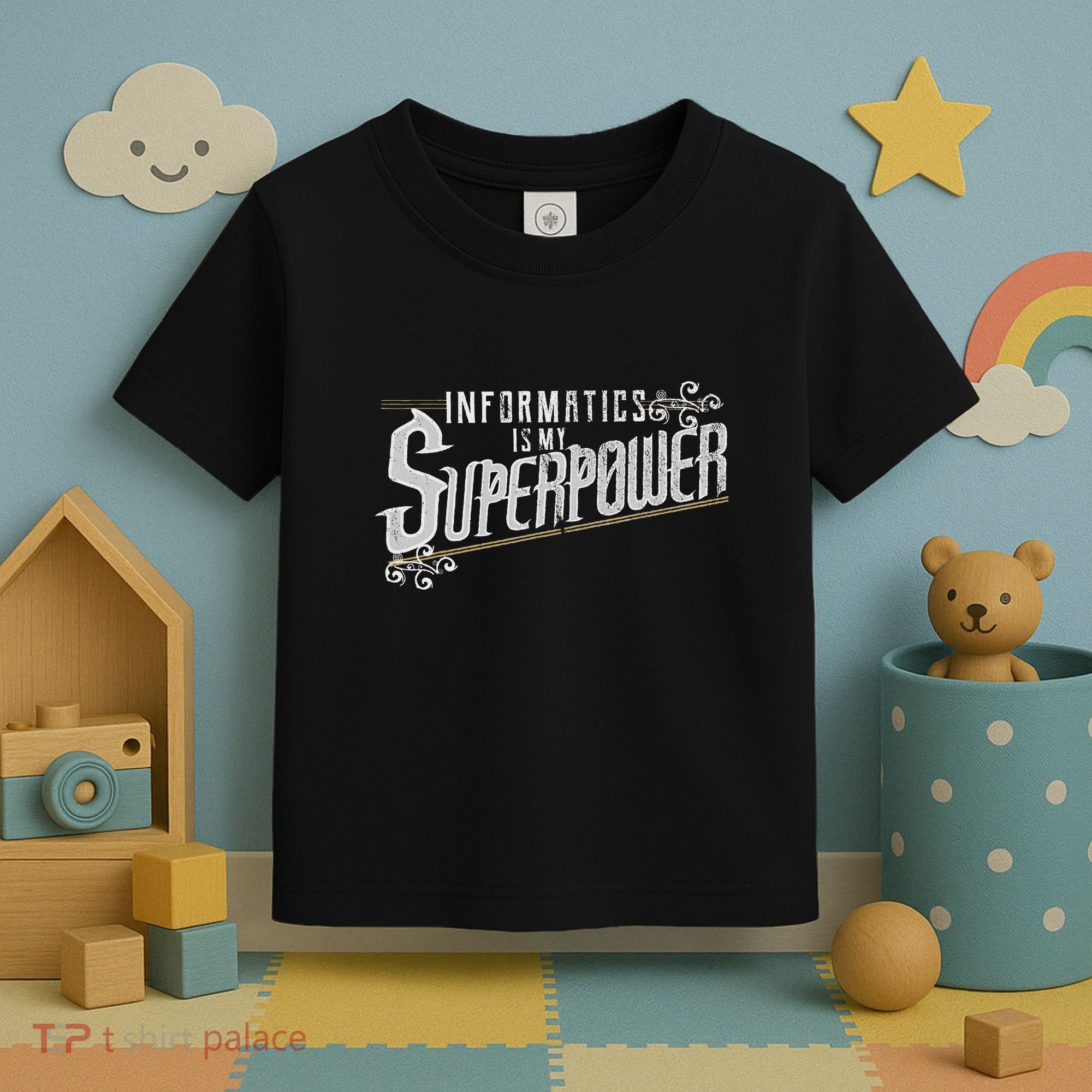 Informatics Is My Superpower Health Informatics Gift Toddler T-Shirt