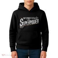 Informatics Is My Superpower Health Informatics Gift Kids Hoodie thumb 4