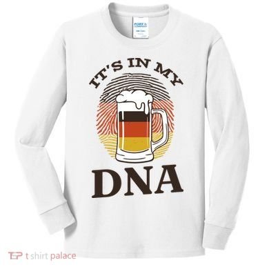 It's In My DNA German Beer Kids Long Sleeve Shirt