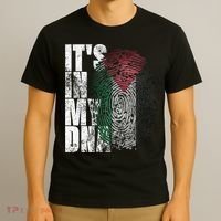 It's In My DNA Palestinian Arabic Gifts Palestine Flag T-Shirt thumb 3