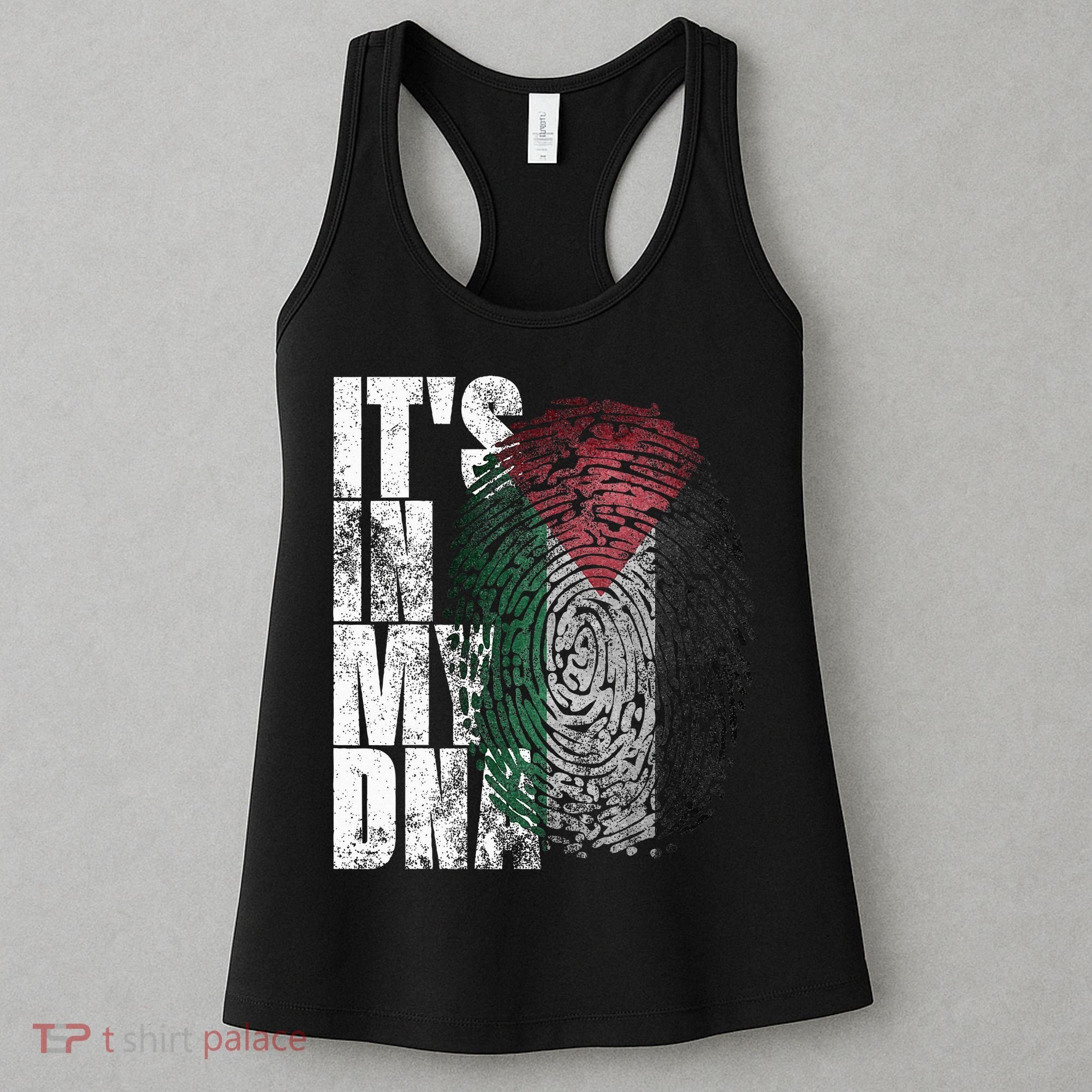 It's In My DNA Palestinian Arabic Gifts Palestine Flag Women's Tank Top