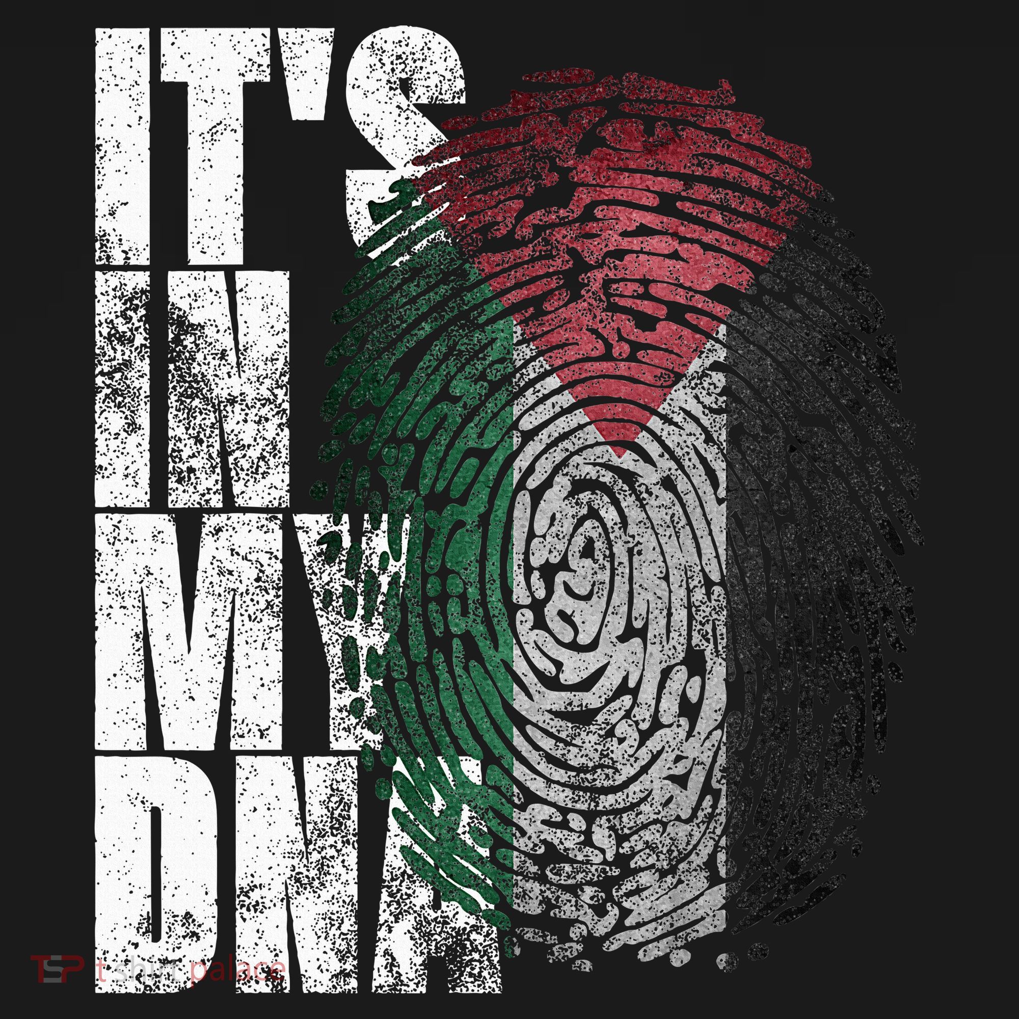 It's In My DNA Palestinian Arabic Gifts Palestine Flag Baby Bodysuit