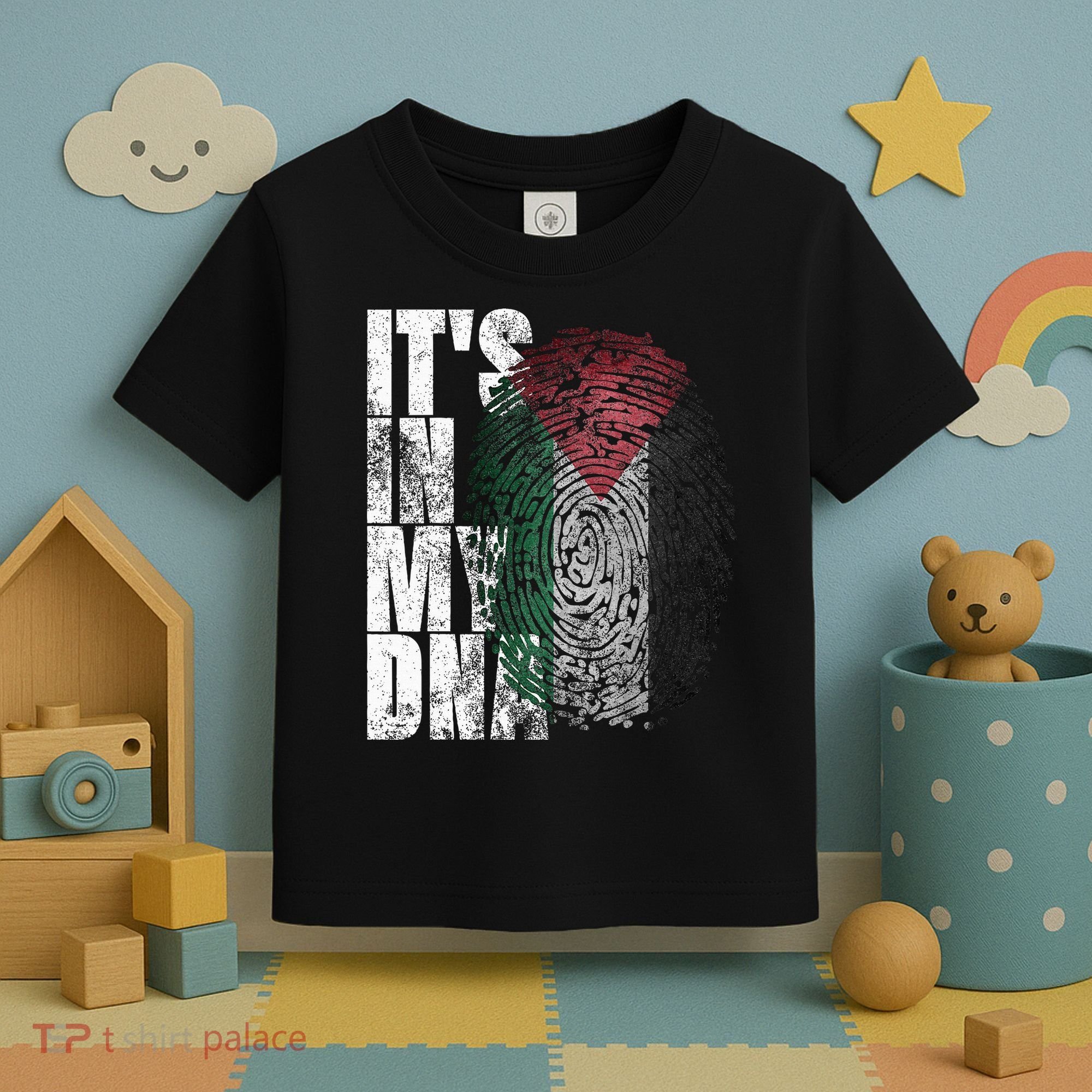It's In My DNA Palestinian Arabic Gifts Palestine Flag Toddler T-Shirt