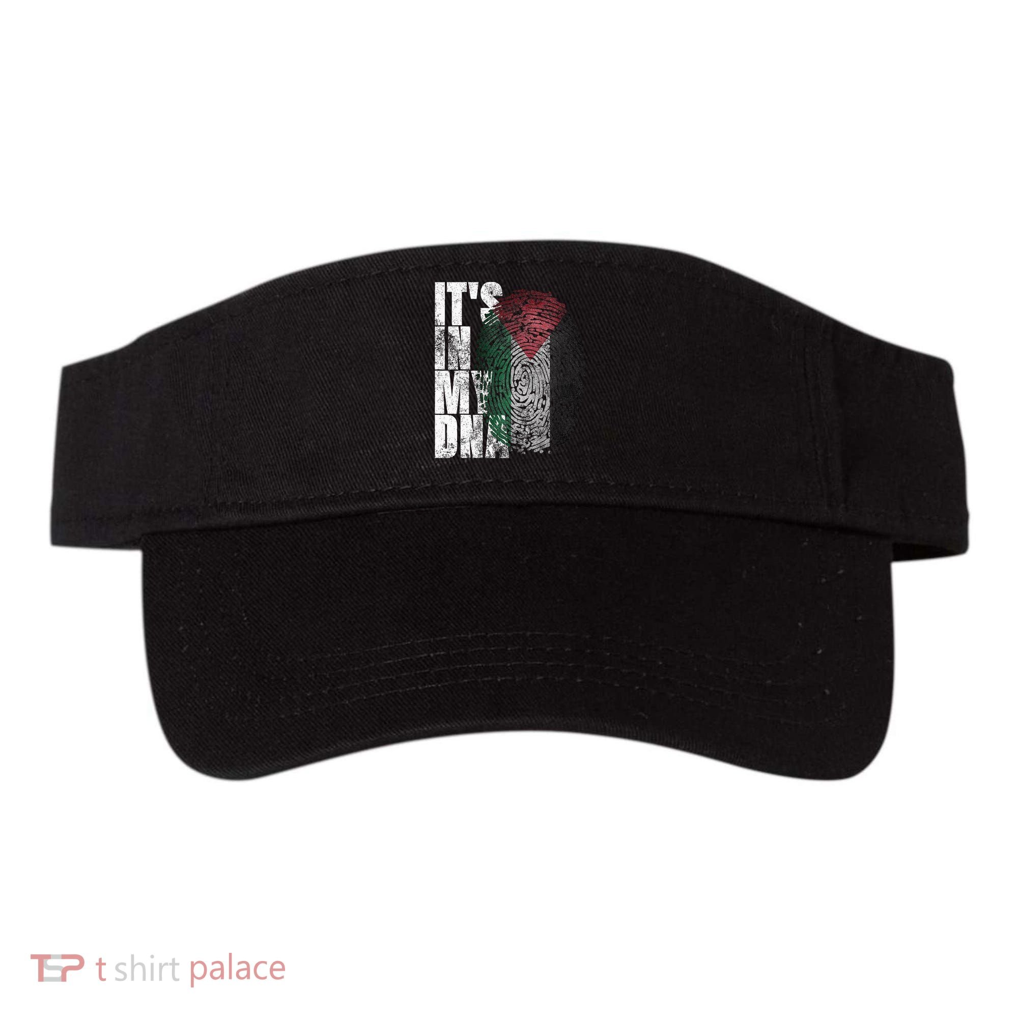 It's In My DNA Palestinian Arabic Gifts Palestine Flag Visor