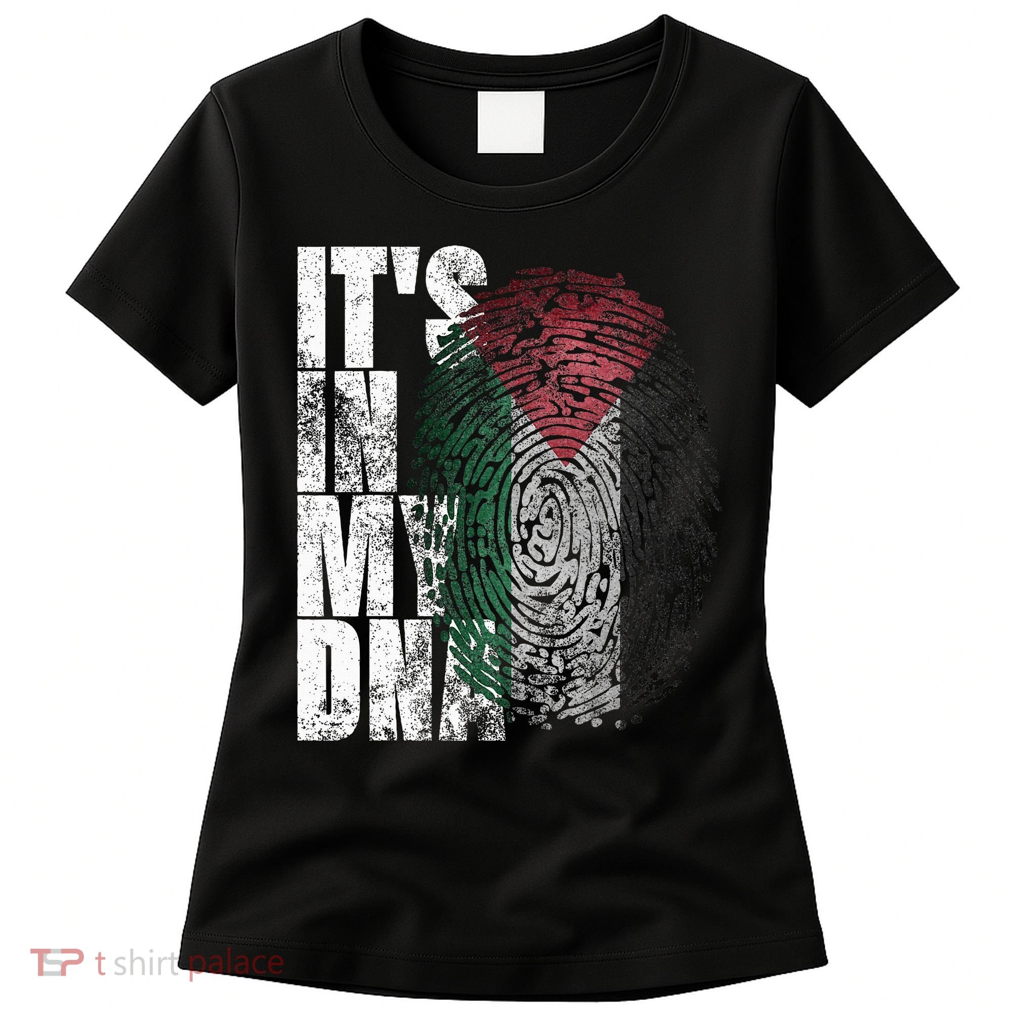 It's In My DNA Palestinian Arabic Gifts Palestine Flag Women's T-Shirt
