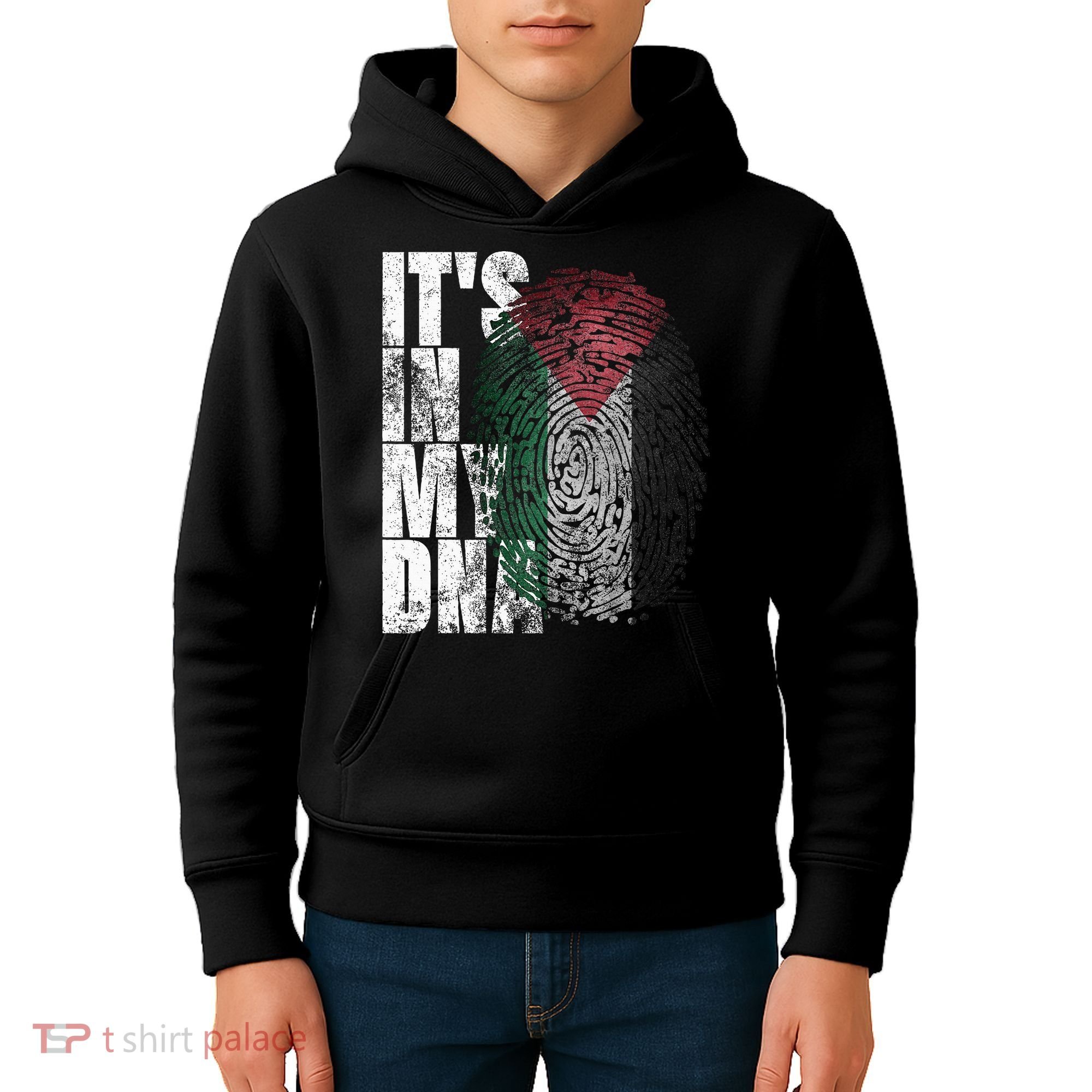 It's In My DNA Palestinian Arabic Gifts Palestine Flag Kids Hoodie