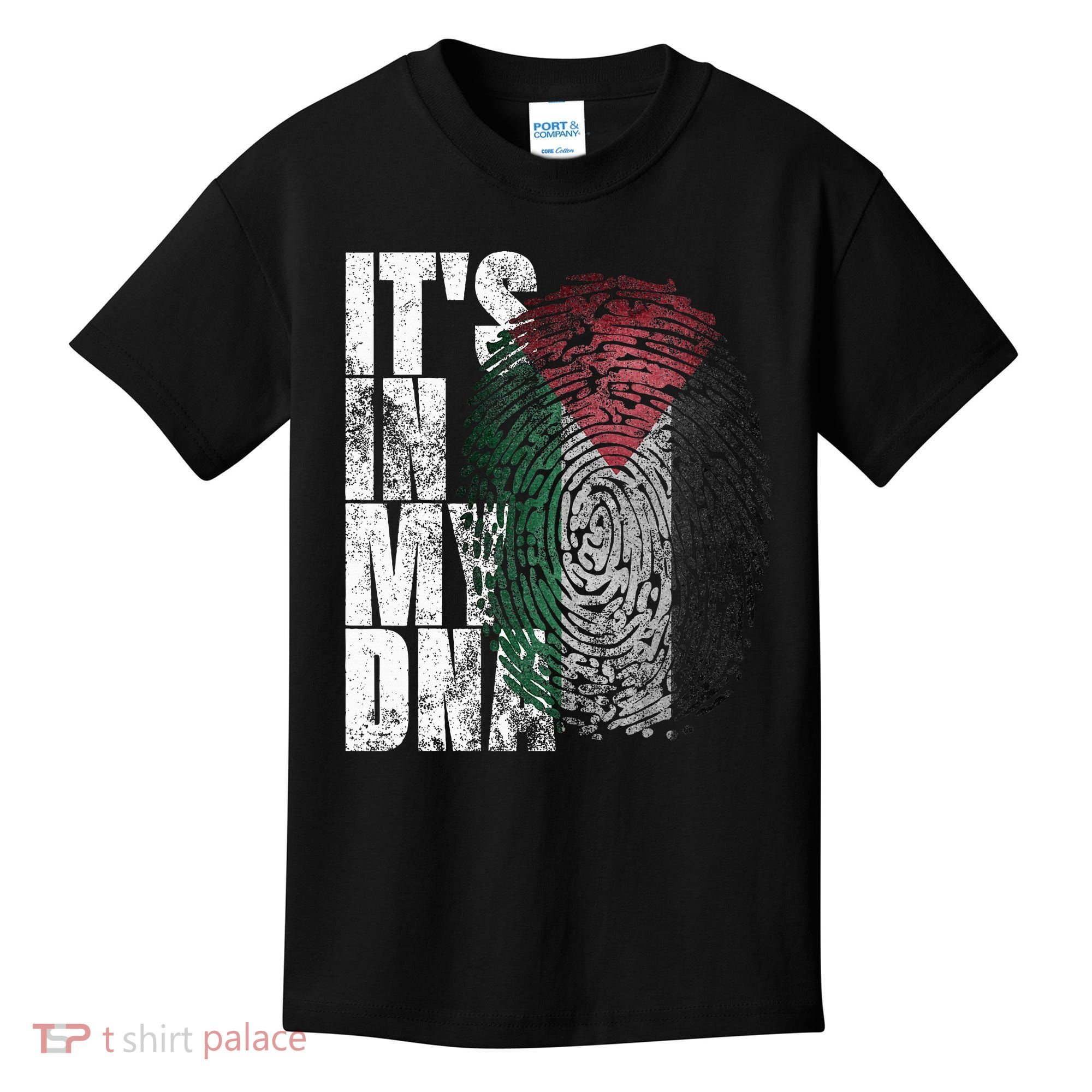 It's In My DNA Palestinian Arabic Gifts Palestine Flag Kids T-Shirt