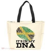 ItS In My Dna Jamaican Jamaica Flag Tote Bag thumb 0