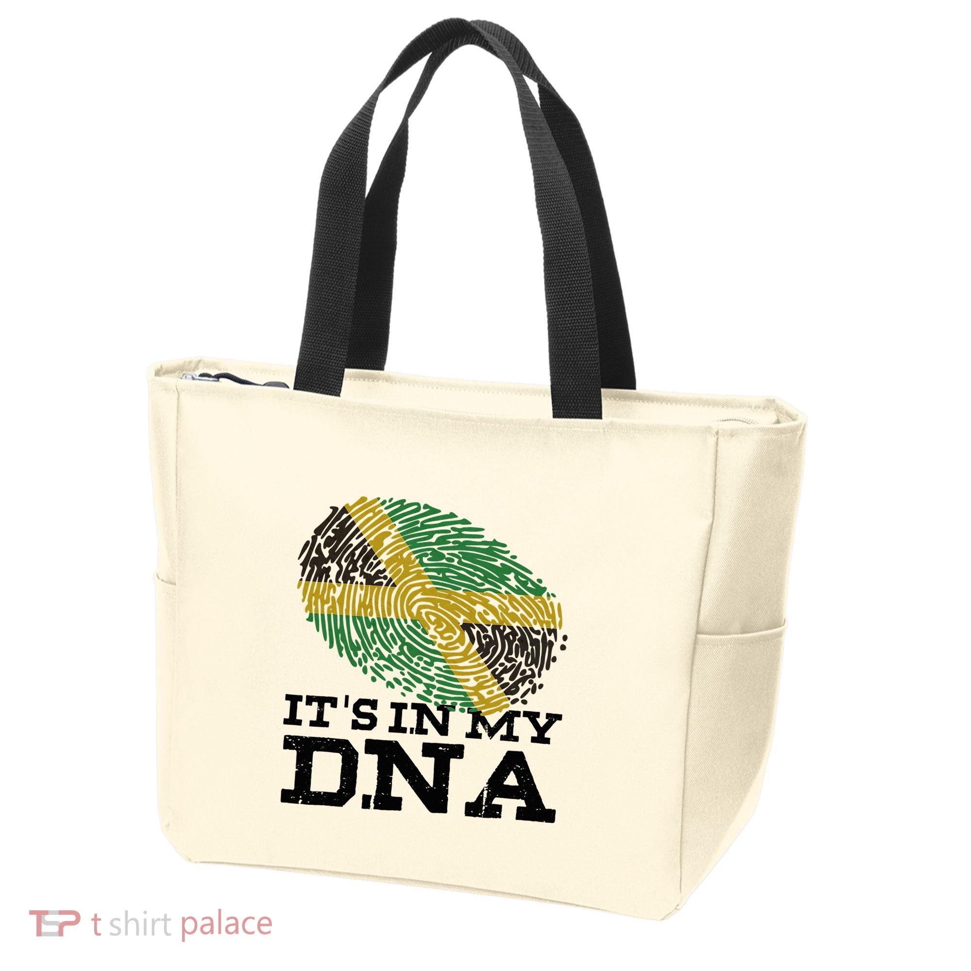 ItS In My Dna Jamaican Jamaica Flag Tote Bag