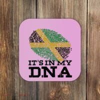 ItS In My Dna Jamaican Jamaica Flag Coaster thumb 0