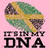ItS In My Dna Jamaican Jamaica Flag Coaster thumb 2