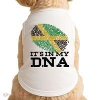 ItS In My Dna Jamaican Jamaica Flag Doggie Tank thumb 0