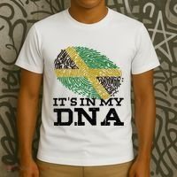 ItS In My Dna Jamaican Jamaica Flag T-Shirt thumb 3