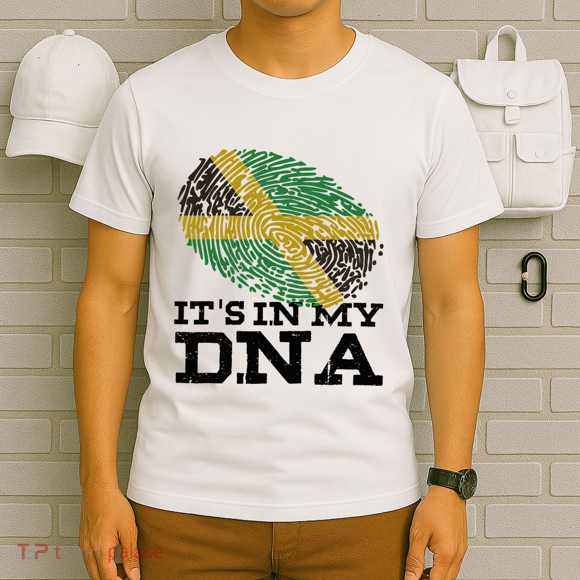 ItS In My Dna Jamaican Jamaica Flag T-Shirt