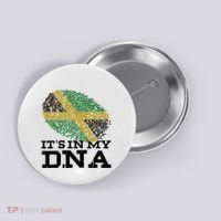 ItS In My Dna Jamaican Jamaica Flag Button thumb 0
