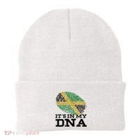 ItS In My Dna Jamaican Jamaica Flag Beanie thumb 0