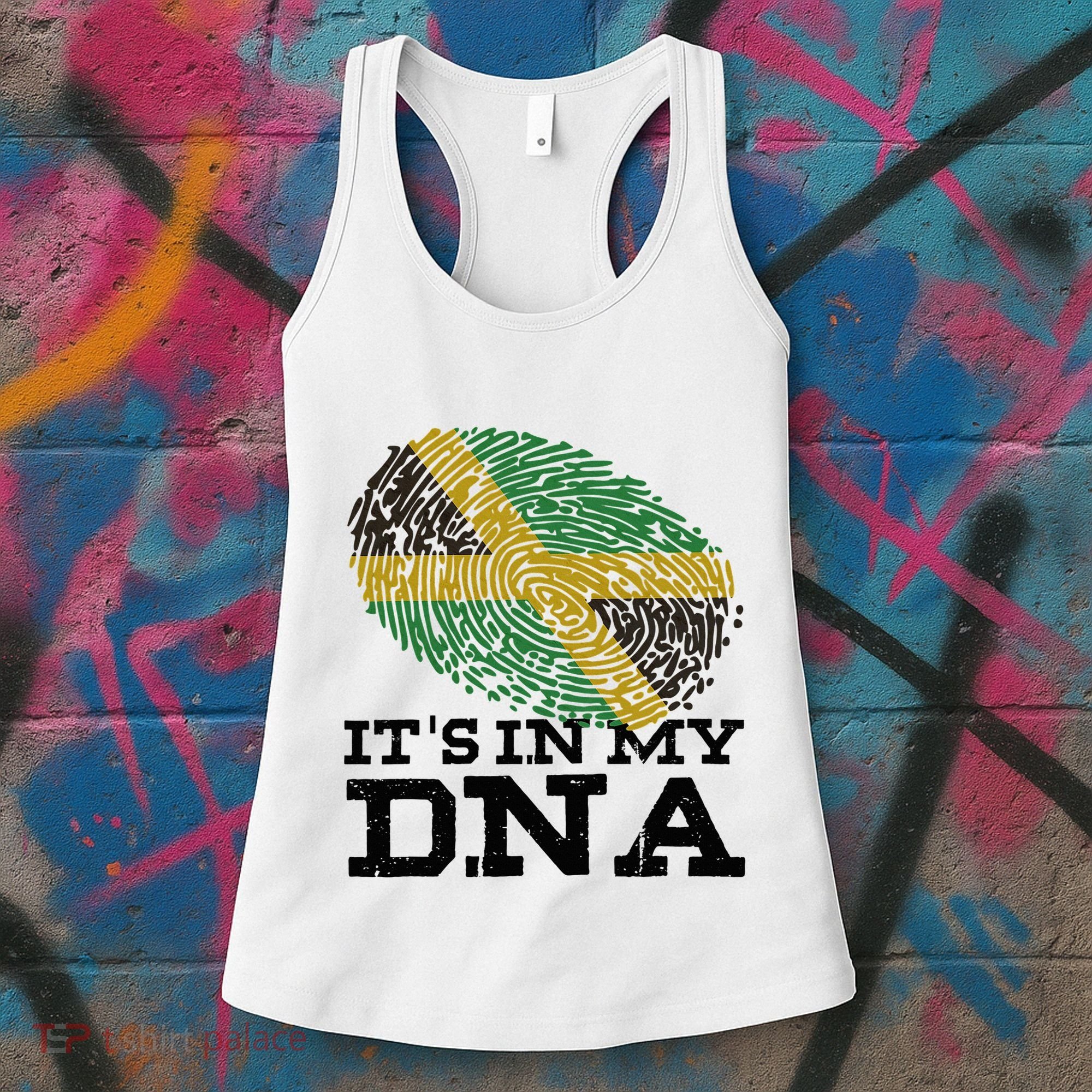 ItS In My Dna Jamaican Jamaica Flag Women's Tank Top