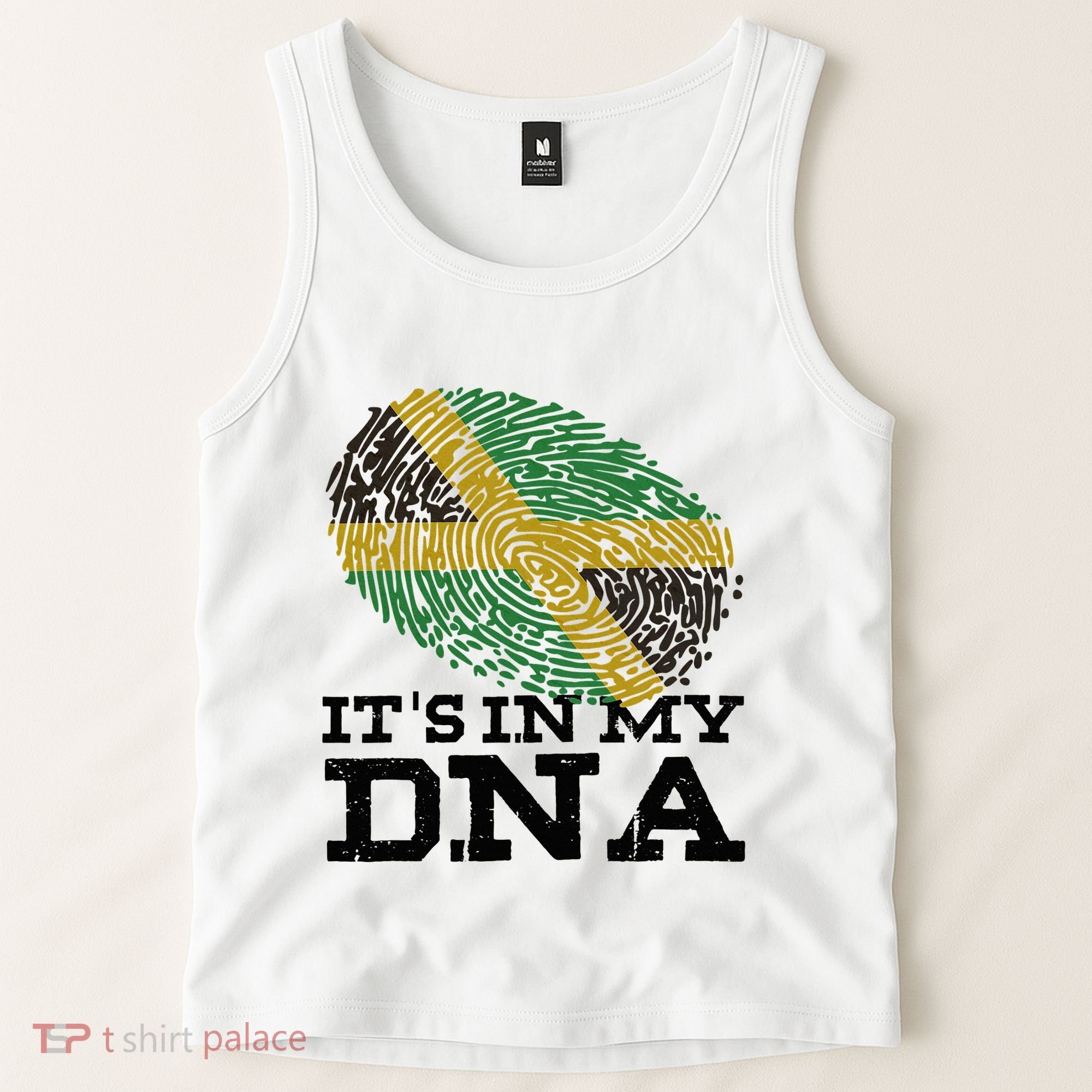 ItS In My Dna Jamaican Jamaica Flag Tank Top