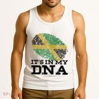 ItS In My Dna Jamaican Jamaica Flag Tank Top thumb 3