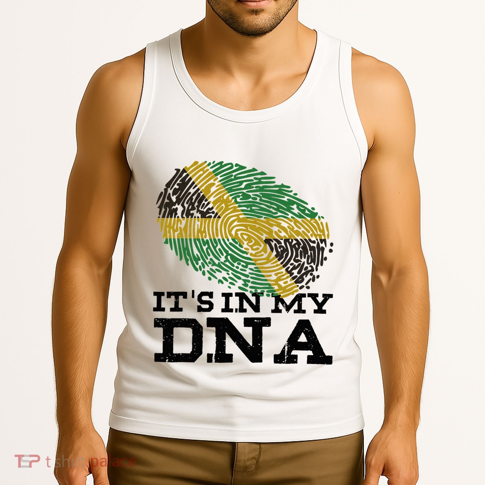 ItS In My Dna Jamaican Jamaica Flag Tank Top