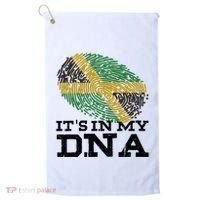 ItS In My Dna Jamaican Jamaica Flag Golf Towel thumb 0