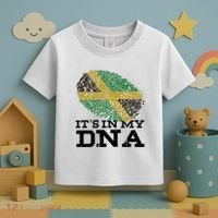 ItS In My Dna Jamaican Jamaica Flag Toddler T-Shirt thumb 3