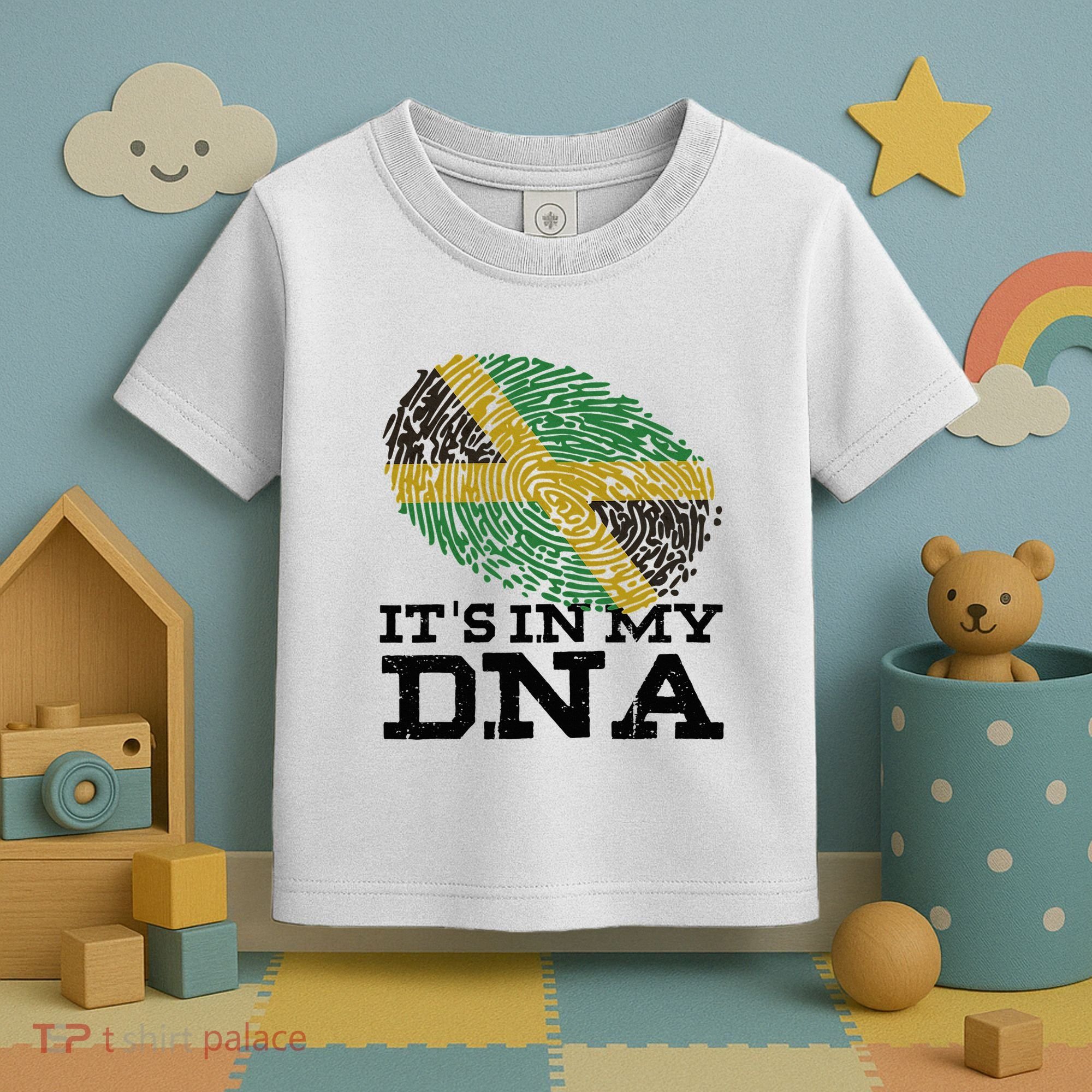 ItS In My Dna Jamaican Jamaica Flag Toddler T-Shirt