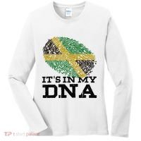 ItS In My Dna Jamaican Jamaica Flag Women's Long Sleeve Shirt thumb 0