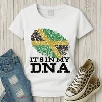 ItS In My Dna Jamaican Jamaica Flag Women's T-Shirt thumb 3