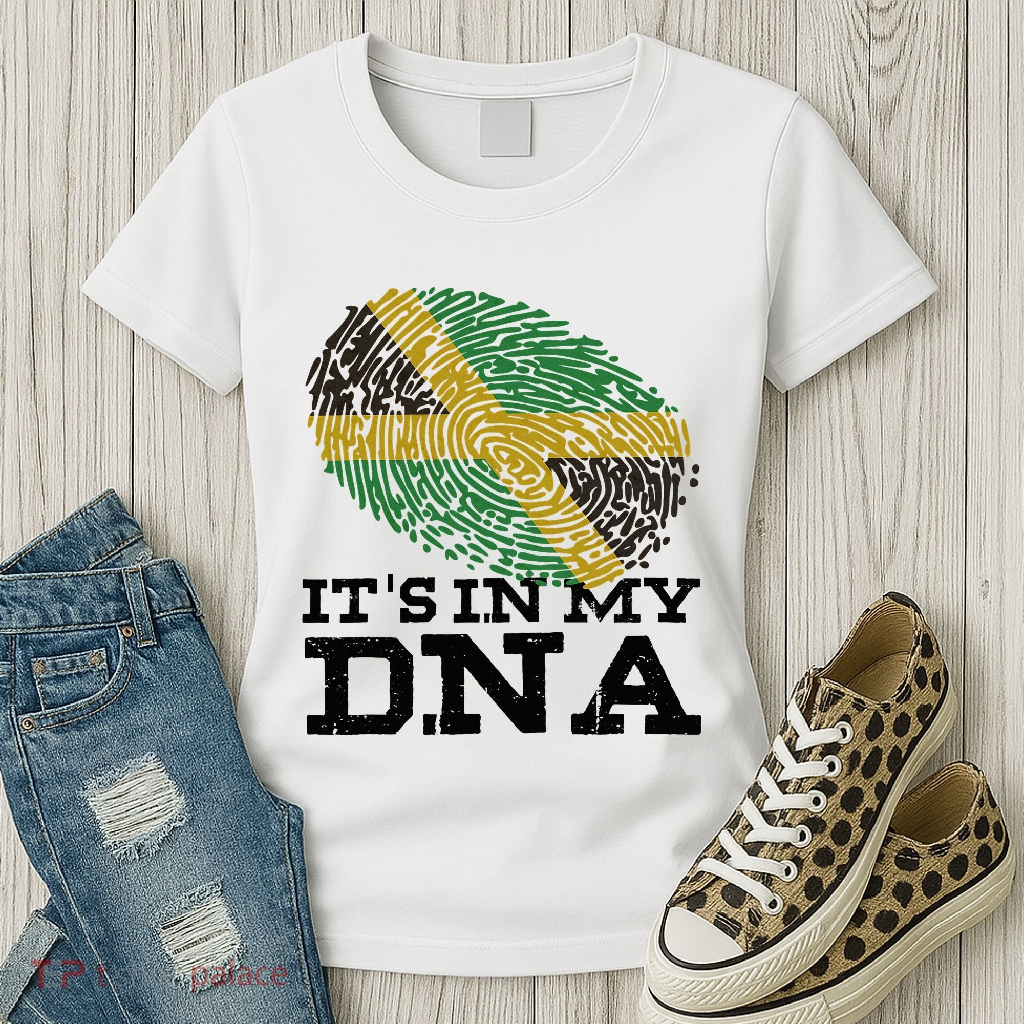 ItS In My Dna Jamaican Jamaica Flag Women's T-Shirt