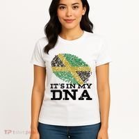 ItS In My Dna Jamaican Jamaica Flag Women's T-Shirt thumb 4