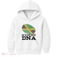 ItS In My Dna Jamaican Jamaica Flag Kids Hoodie thumb 0