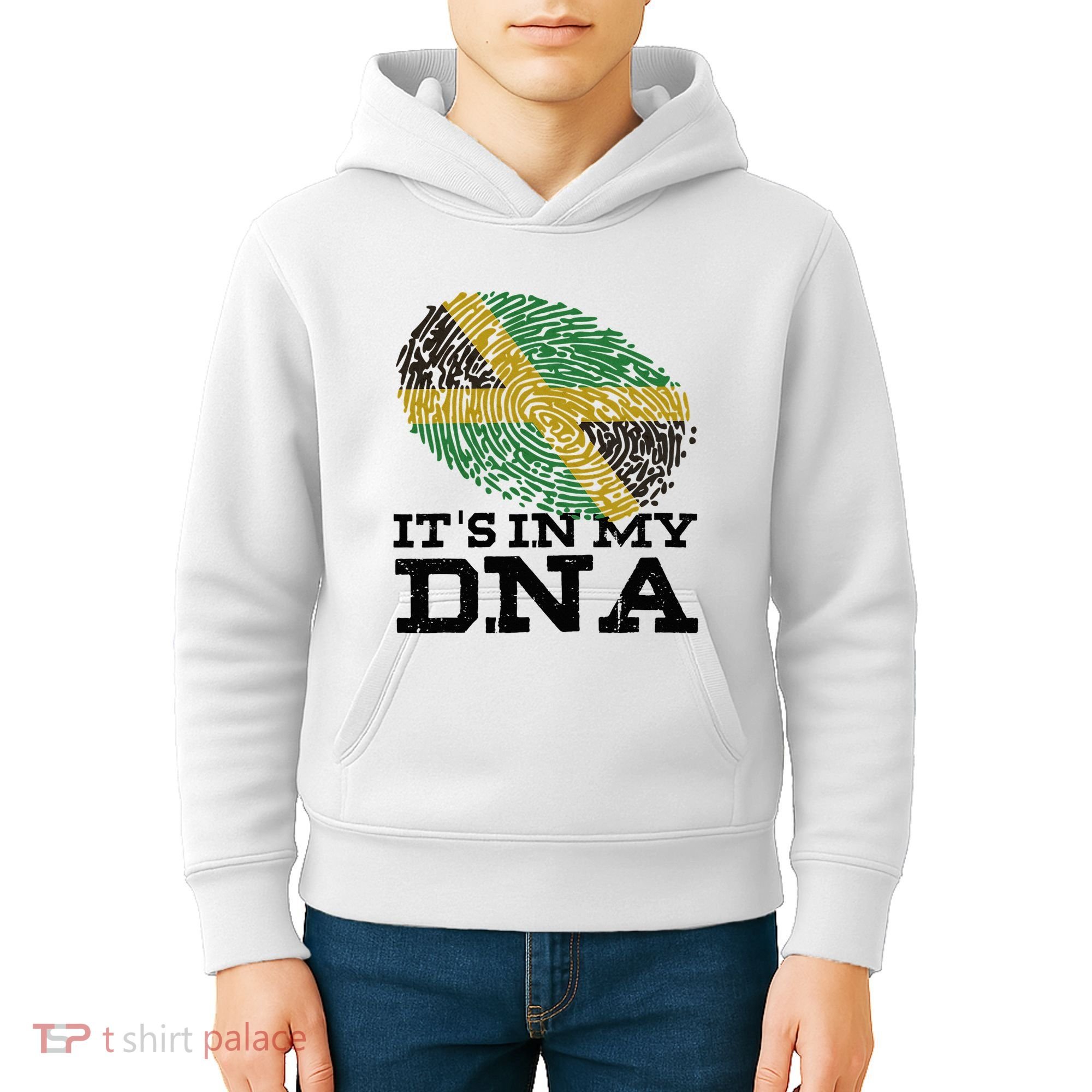 ItS In My Dna Jamaican Jamaica Flag Kids Hoodie