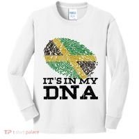 ItS In My Dna Jamaican Jamaica Flag Kids Long Sleeve Shirt thumb 0