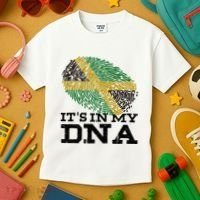 ItS In My Dna Jamaican Jamaica Flag Kids T-Shirt thumb 3