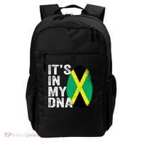 It's In My Dna Jamaican Flag Jamaica Fingerprint Gift Backpack thumb 0