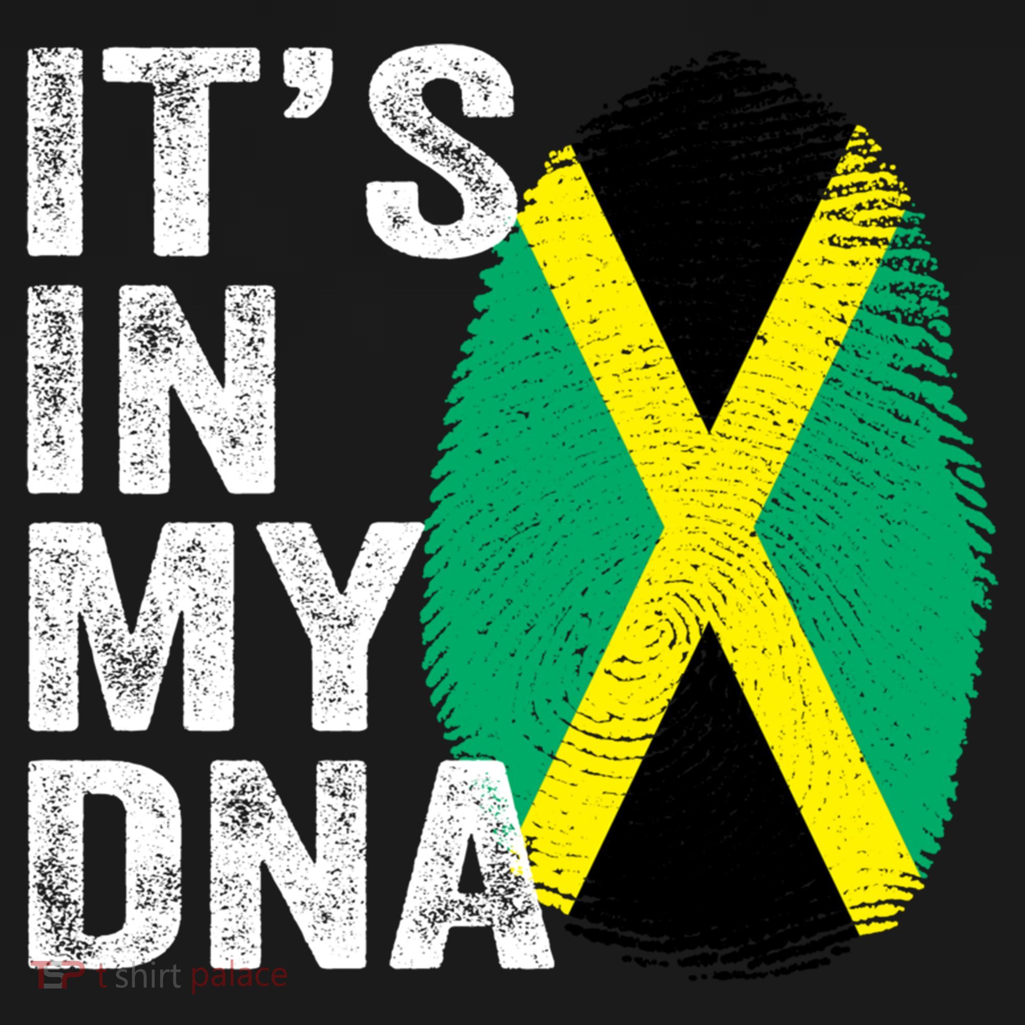 It's In My Dna Jamaican Flag Jamaica Fingerprint Gift Women's Hoodie