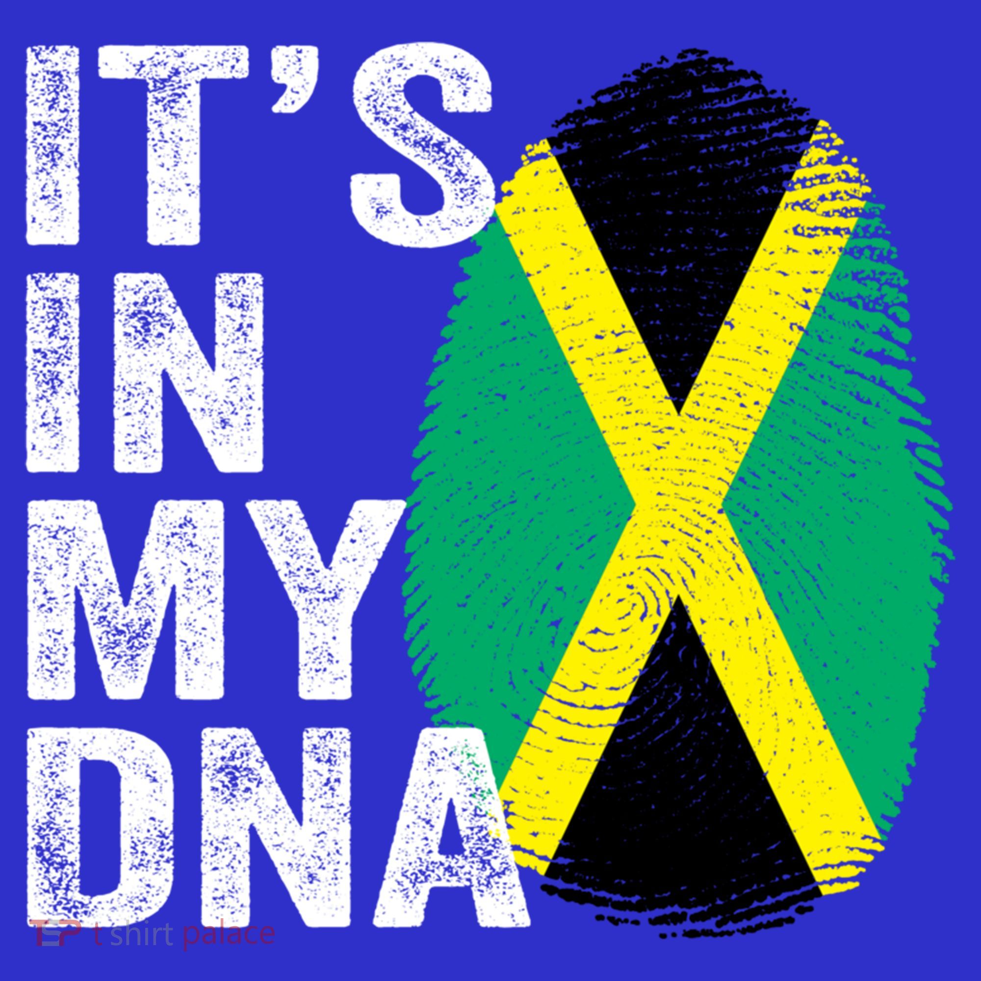 It's In My Dna Jamaican Flag Jamaica Fingerprint Gift Hoodie