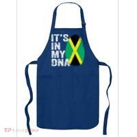 It's In My Dna Jamaican Flag Jamaica Fingerprint Gift Apron thumb 0