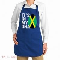 It's In My Dna Jamaican Flag Jamaica Fingerprint Gift Apron thumb 2
