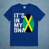It's In My Dna Jamaican Flag Jamaica Fingerprint Gift T-Shirt thumb 5