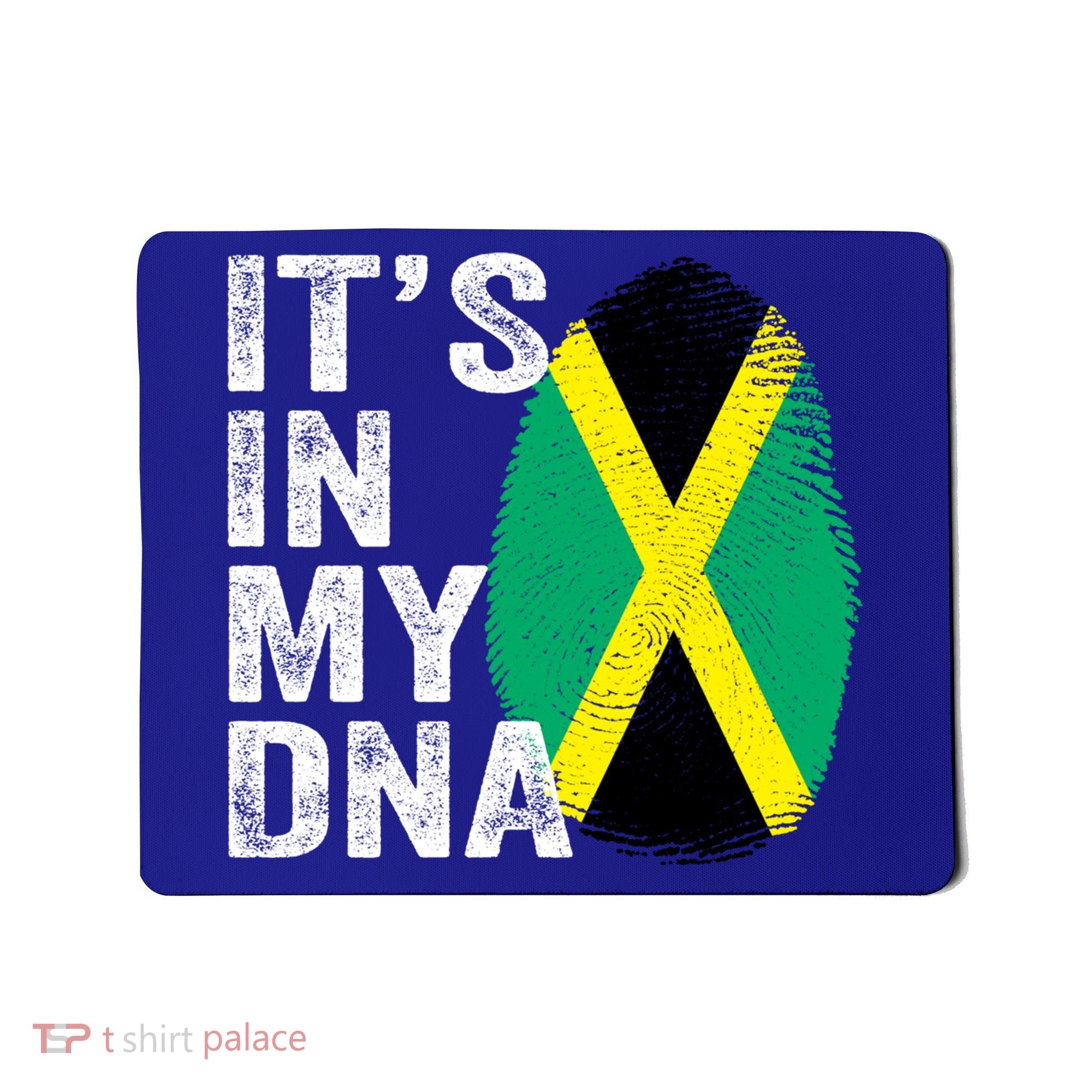 It's In My Dna Jamaican Flag Jamaica Fingerprint Gift Mousepad