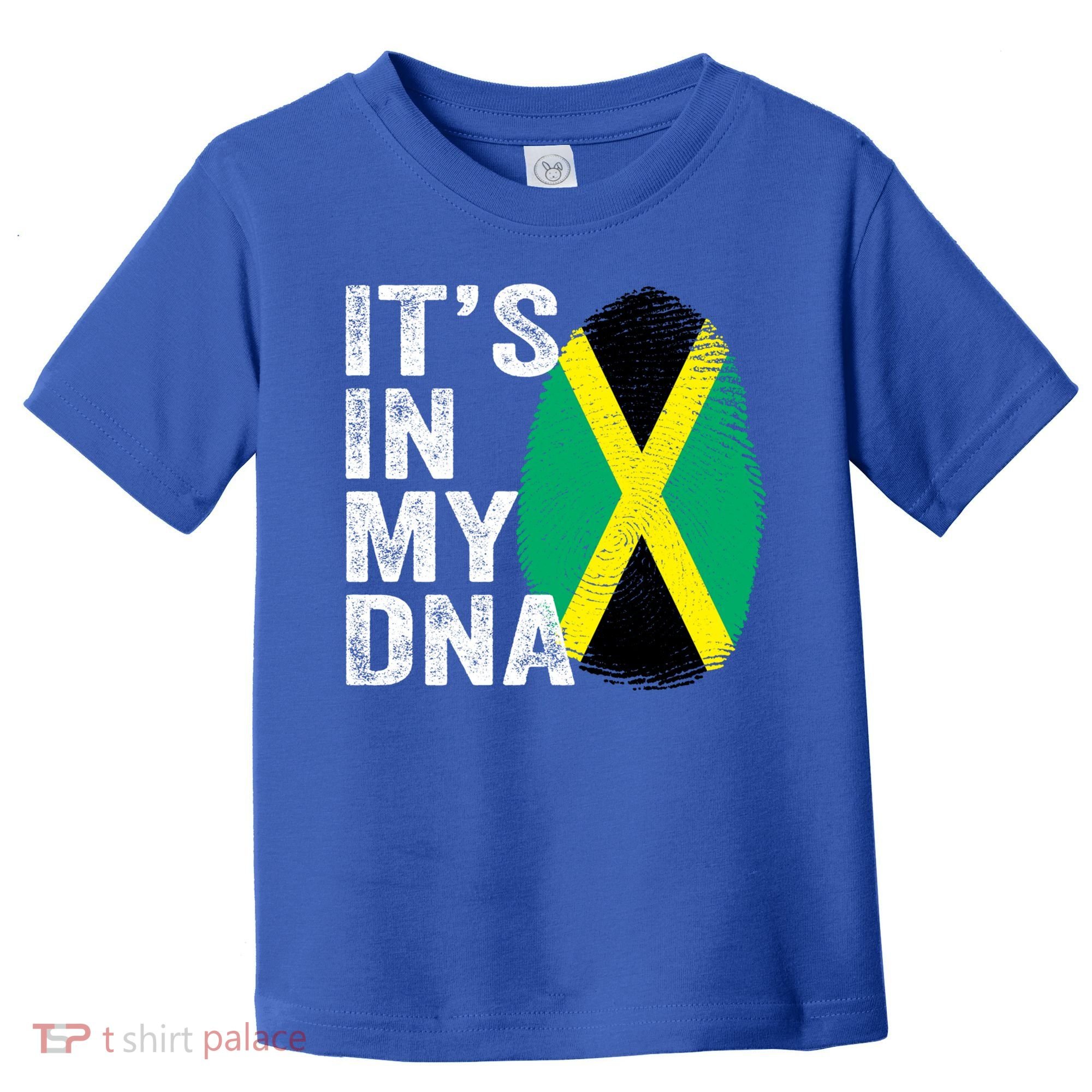 It's In My Dna Jamaican Flag Jamaica Fingerprint Gift Toddler T-Shirt