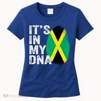 It's In My Dna Jamaican Flag Jamaica Fingerprint Gift Women's T-Shirt thumb 0