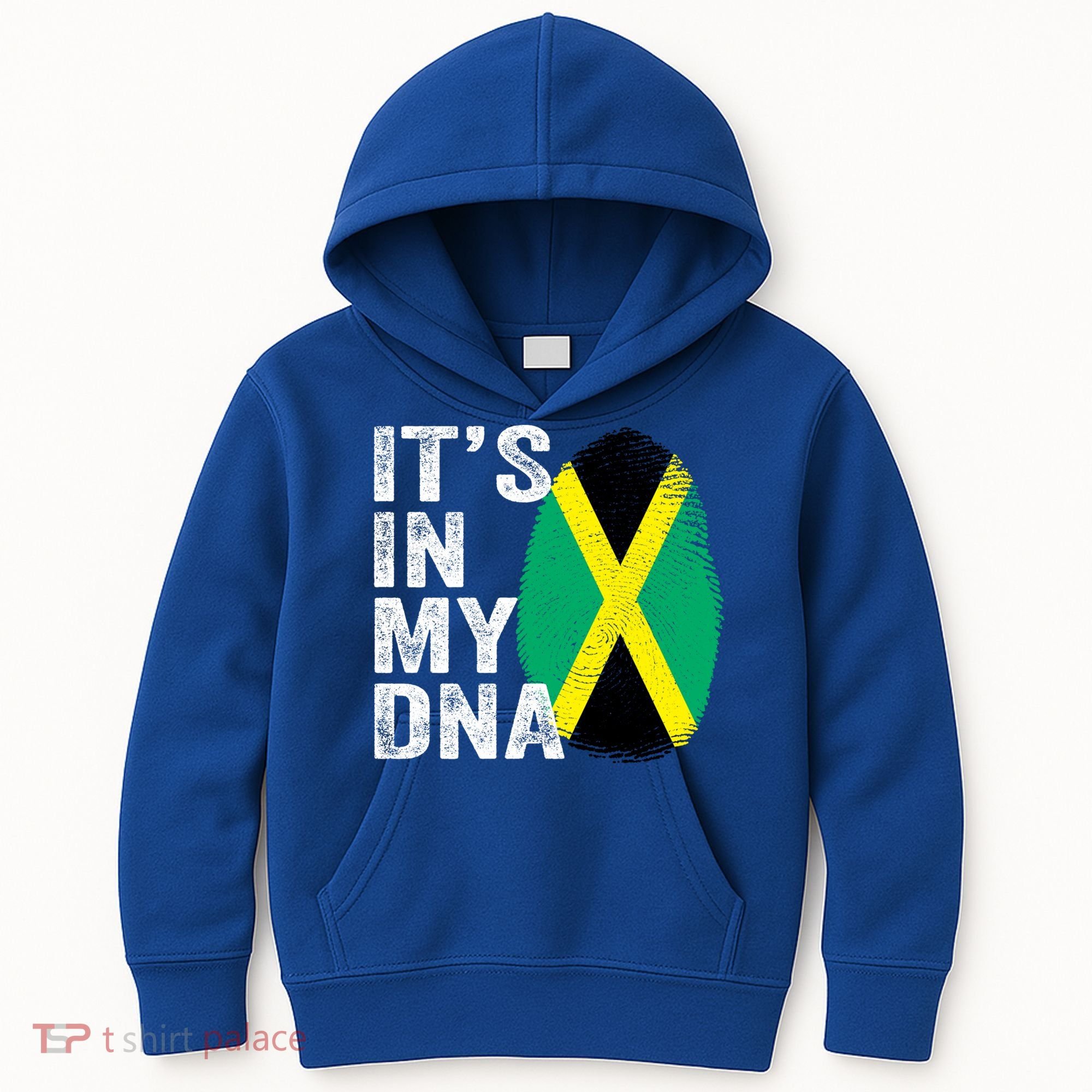 It's In My Dna Jamaican Flag Jamaica Fingerprint Gift Kids Hoodie