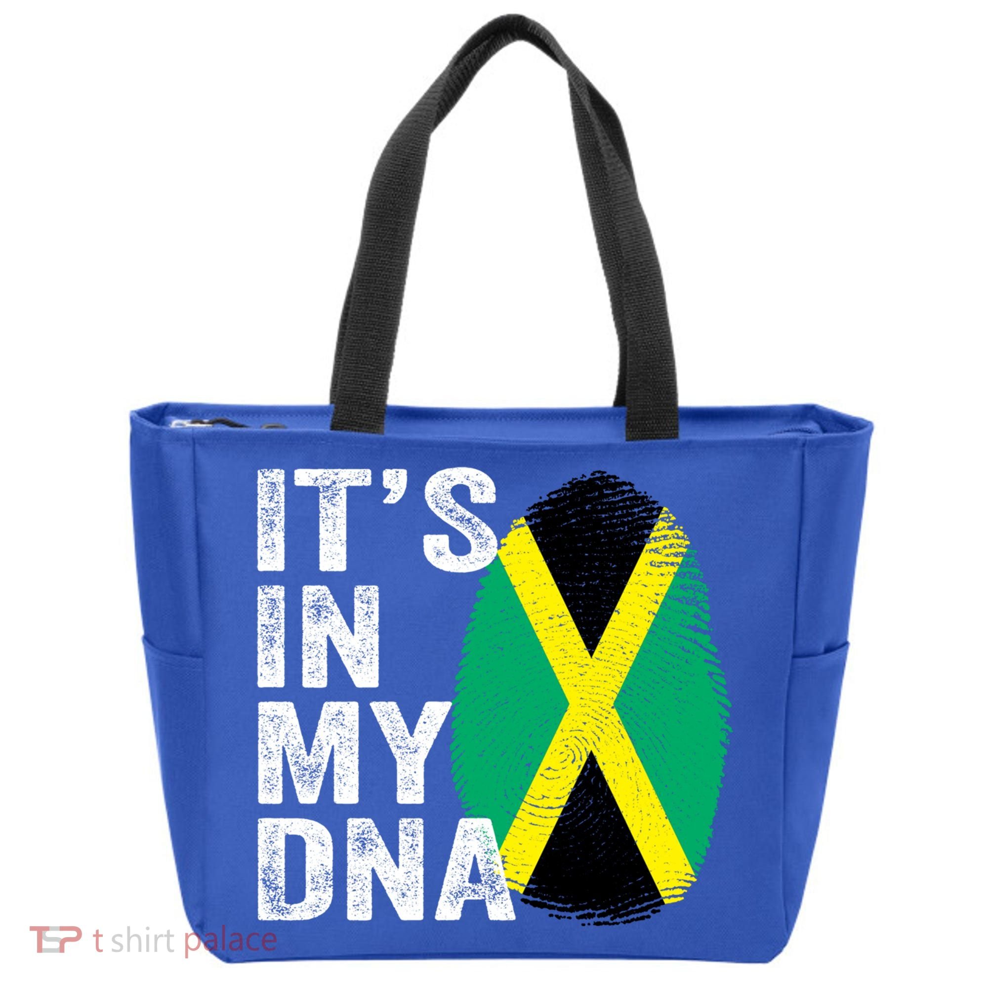 It's In My Dna Jamaican Flag Jamaica Fingerprint Gift Tote Bag
