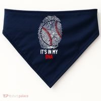 It's In My DNA Baseball Lover USA-Made Doggie Bandana thumb 0