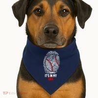It's In My DNA Baseball Lover USA-Made Doggie Bandana thumb 1