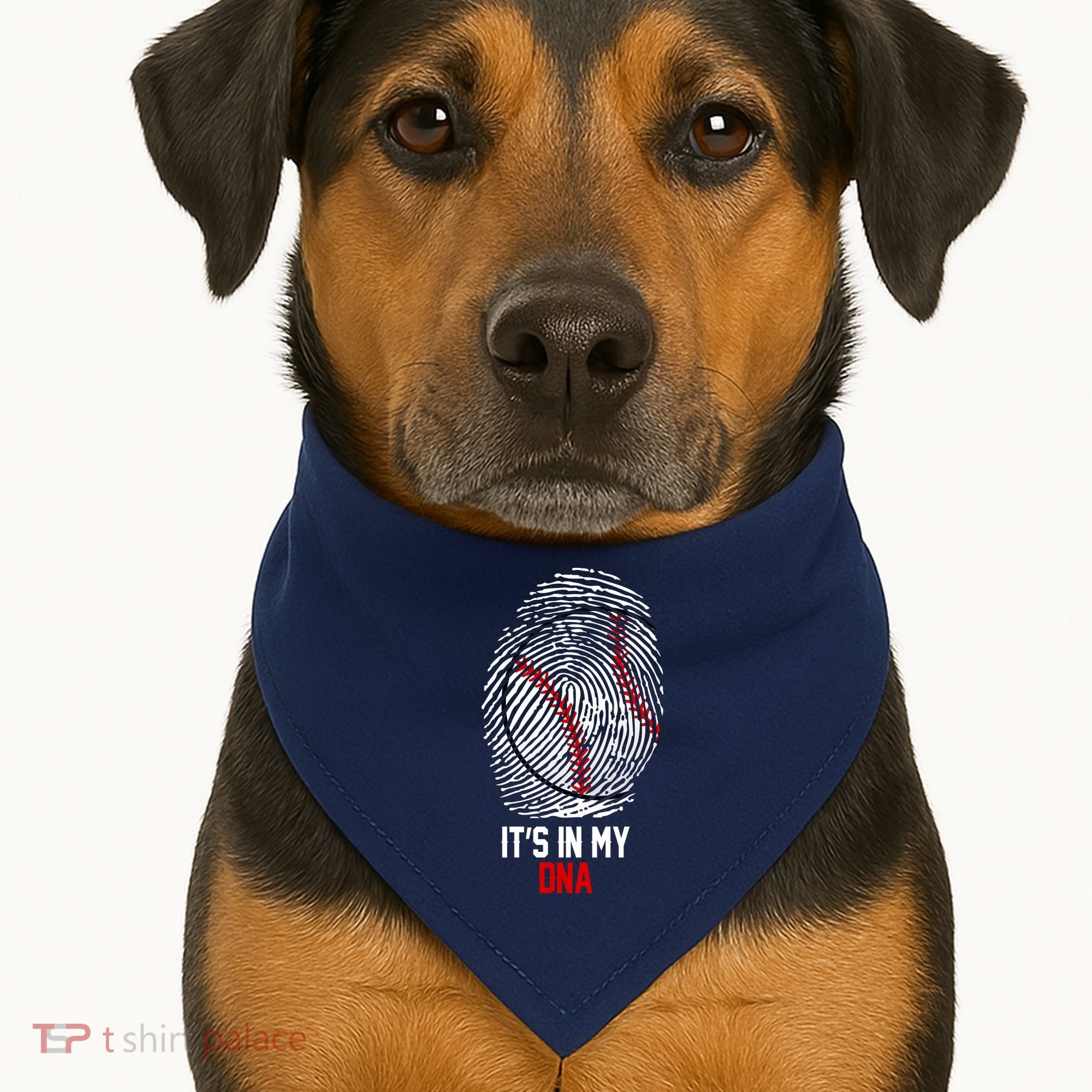 It's In My DNA Baseball Lover USA-Made Doggie Bandana
